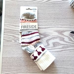 Sofsole FIRESIDE cozy lodge wine socks